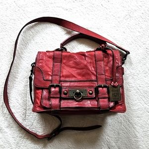 Frye Cameron satchel burnt red